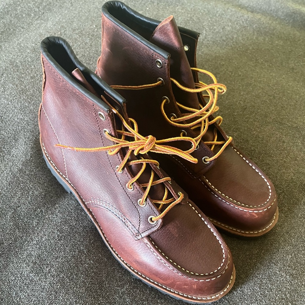 Red Wing Heritage US-made Never Worn Men's Roughneck Moc Toe Lace Up Boot sz 10